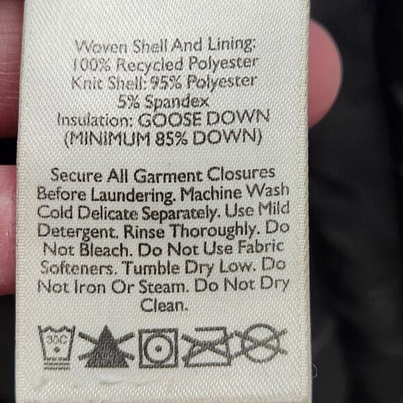 Eddie Bauer Jacket Mens Medium Black First Ascent Down Lightweight Puffer - Picture 13 of 13